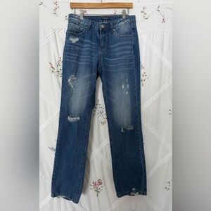 Flamingals Distressed Blue Jeans